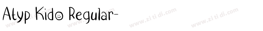 Atyp Kido Regular字体转换